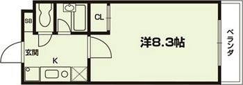 大学生協指定学生会館　ヴァンクール三山木の間取り|【代表的な間取りです】