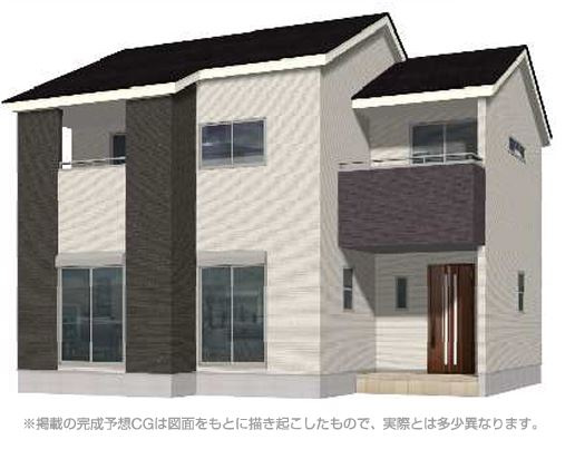 第2吉井町本郷(全10棟)2号棟の外観パース|外観パースです