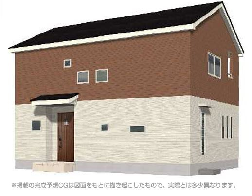 第2吉井町本郷(全10棟)10号棟の外観パース|外観パースです