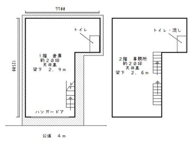 文京区小石川３丁目の倉庫の間取り