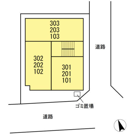 グリーンフォレスト府中の区画図