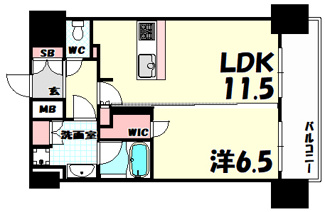 【間取り】 | プレサンス神戸元町