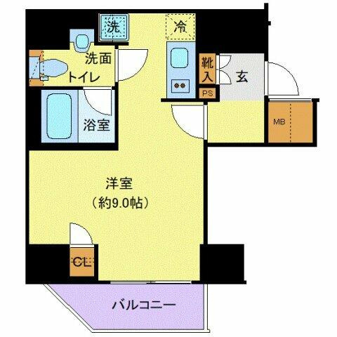 【間取り】 | ディアレイシャス蒲田Ⅱ