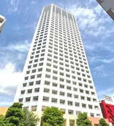 【外観】 | ディアマークスキャピタルタワー | 鉄筋コンクリート造のがっちりとした建物。