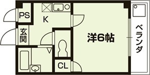 セゾン田辺の間取り|【代表的な間取りです】