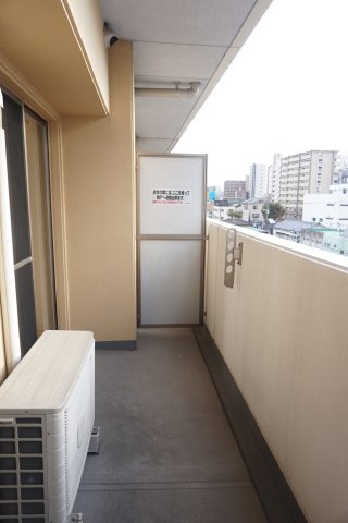 熊本市中央区本荘３丁目の賃貸マンションのバルコニー