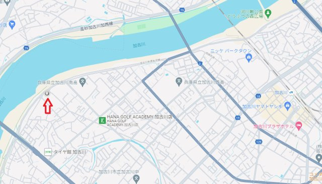 加古川市加古川町友沢　中古戸建の地図