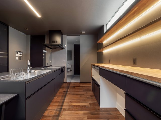 大津市本堅田2丁目モデルハウスのキッチン