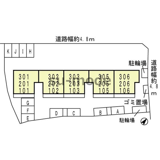アランヴェールの地図