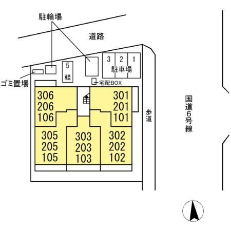 Ferro　Pinoの区画図