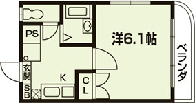 フルール室町の間取り|代表的な間取です