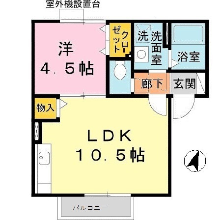 ラフィーネ松ヶ丘の間取り
