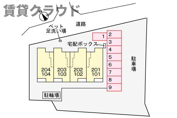 レジデンス・Ｋの区画図