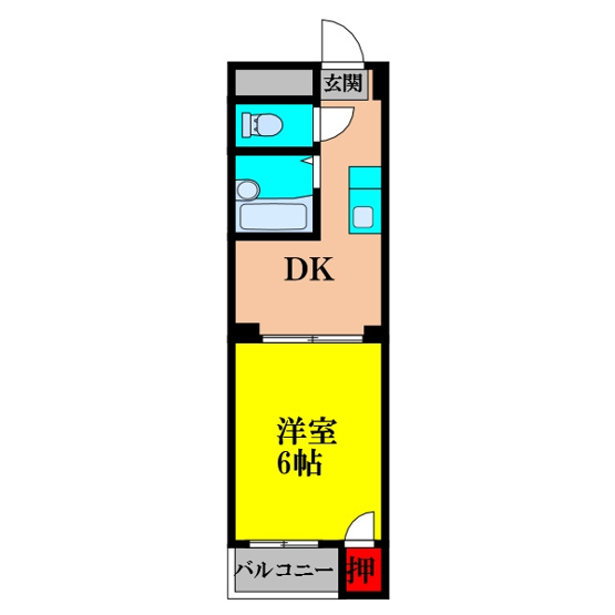 【間取り】 | サンスリーハイツ菅原