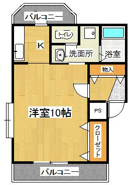 セジュールⅡの間取り