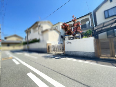 【前面道路含む現地写真】 | 堺区緑ヶ丘南町4丁　古家付き土地 | 前面道路広々幅員約5.5ｍです