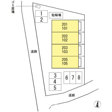セジュールの区画図