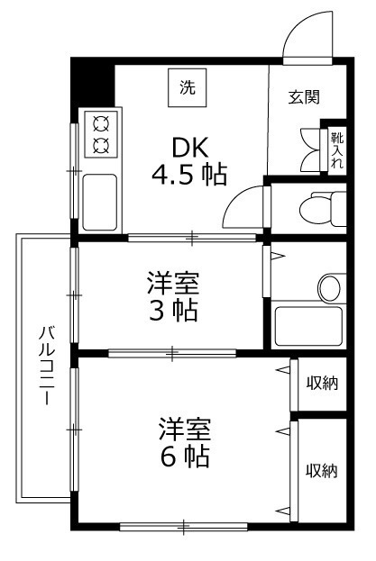 椿ビルの間取り
