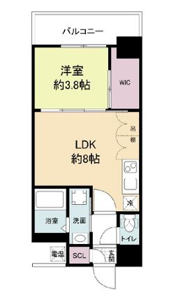 セレニテ新大阪カルムの間取り