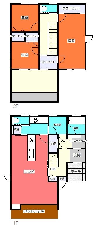 6788M’sコート徳吉2号地新築戸建の間取り