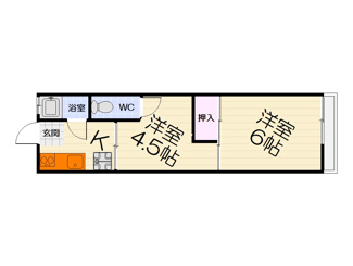 【間取り】 | 西取石Bハイツ