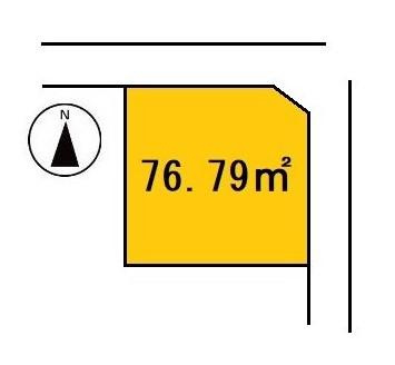 高知市中秦泉寺　売土地の土地図