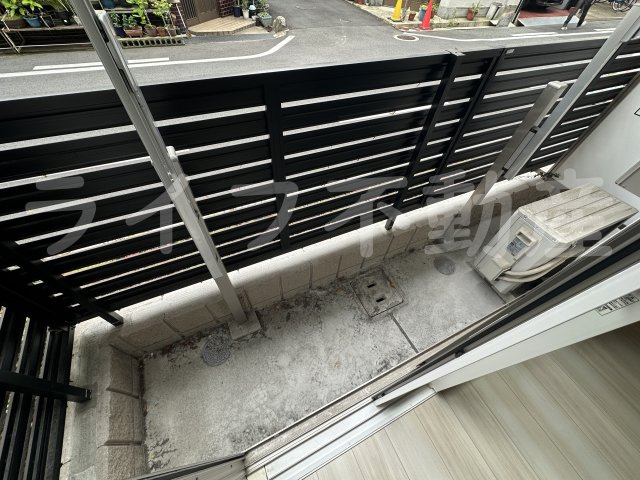 ハーティ下小阪のバルコニー