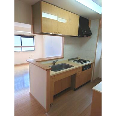 熊本市中央区水前寺１丁目の賃貸マンションのキッチン