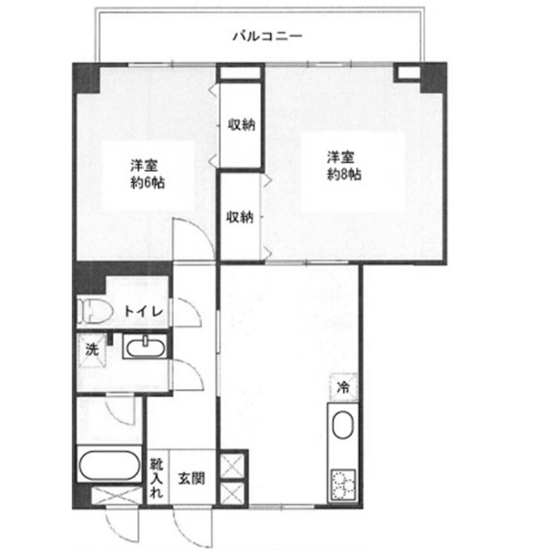 レックス四谷マンションの間取り