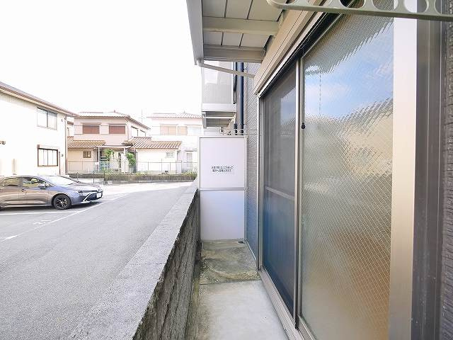 アムール野村Ⅲの展望|ゆったりとしたバルコニーです。