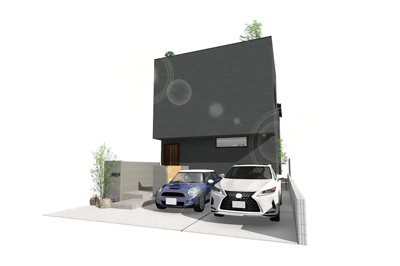 【外観パース】 | 西宮市　津門宝津町　新築戸建