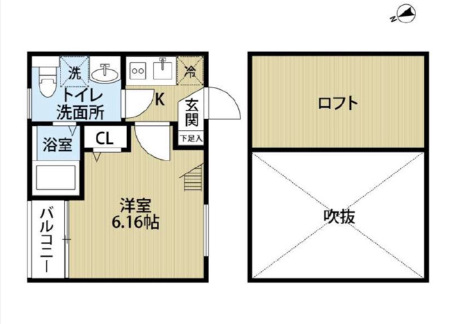 【間取り】 | アウグーリ室見 | 現況優先。