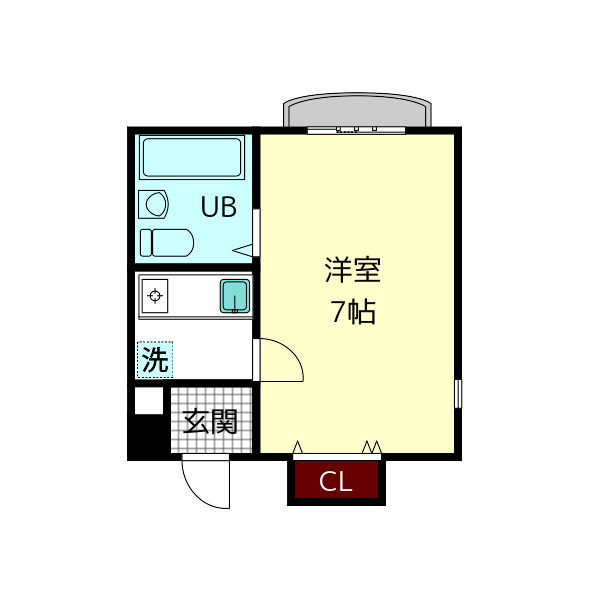 ハイツ本町の間取り