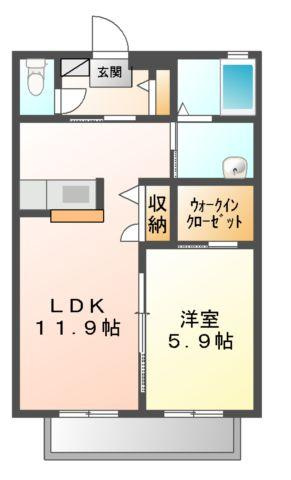 シャーメゾングレース　Ｃの間取り