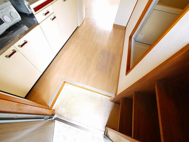 吉田ハイツの玄関