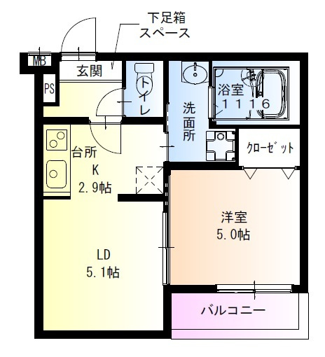 【間取り】 | フジパレス上新庄駅北Ⅰ番館