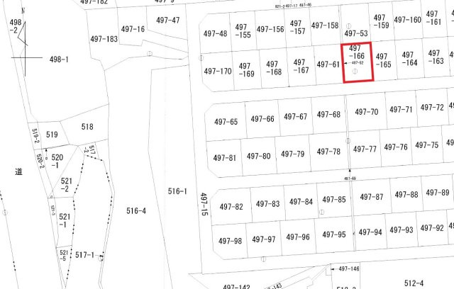 【土地図】 | 富岡町小浜売地