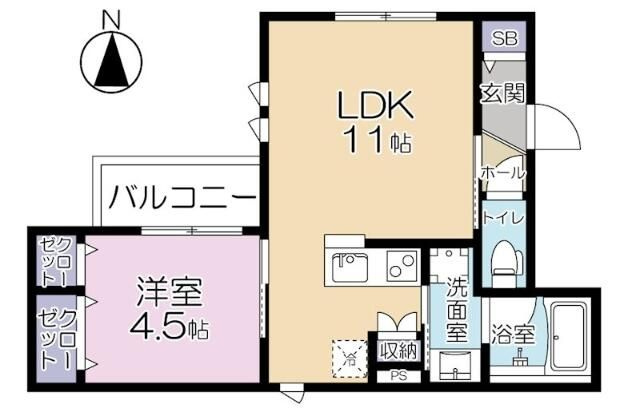 メルベーユの間取り