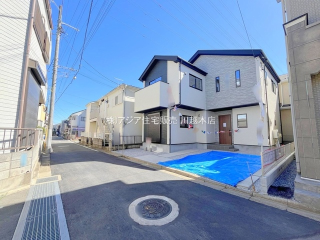 月々９万円台～　新築戸建　ふじみ野市大井中央4期の前面道路含む現地写真|北側 約4.1ｍ公道、私道