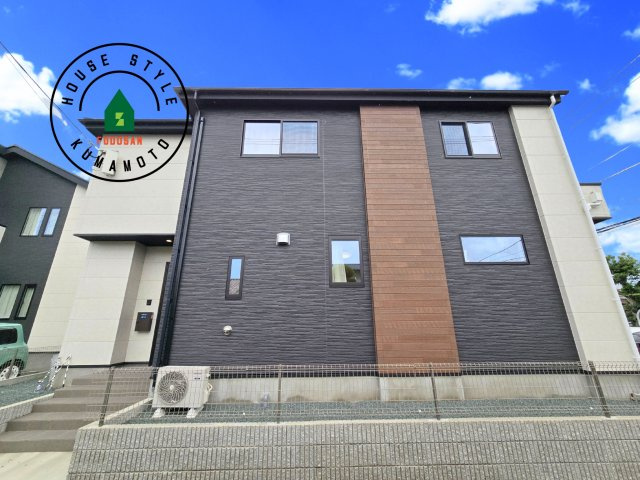 熊本市北区麻生田5丁目第1-4棟（1号棟）　の外観|デザイン性のある外観です。