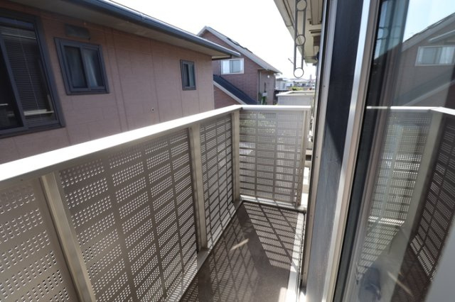 熊本市南区近見２丁目のアパートのバルコニー