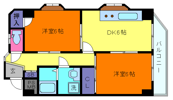 ローレル甲南の間取り