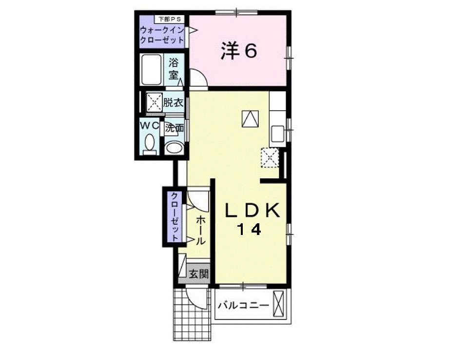 プラシードつくばＡの間取り|間取図