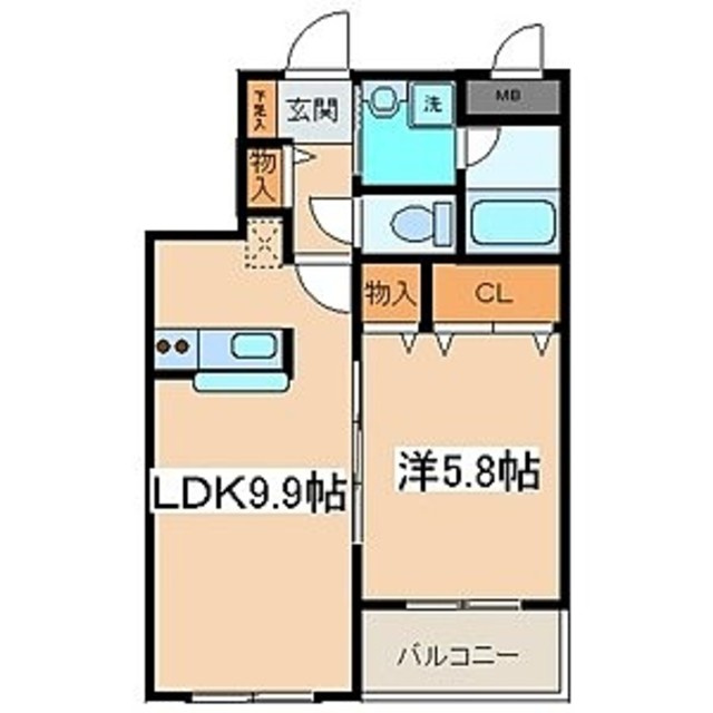 メゾンクレールHiyoshiの間取り