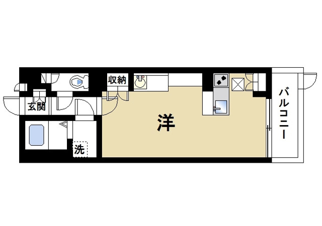 レオネクストコミンチャーレ九条の間取り|カウンターキッチンのあるお部屋です