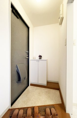 ディアス川南　Ａ棟の玄関