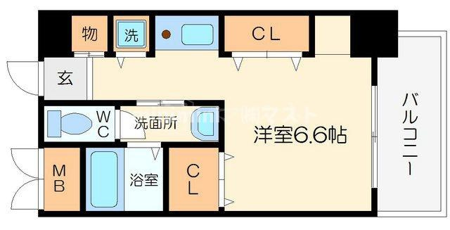 エルセレーノ九条の間取り