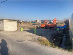 草津市南笠町の事業用地の外観|敷地です