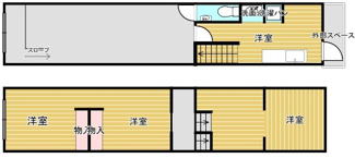 【間取り】 | 左京区吉田中阿達町事務所