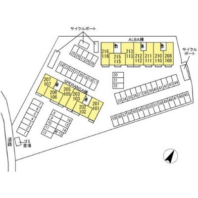【区画図】 | D-ROOM ALBA | D-ROOM ALBA　212号室　2024/10/12撮影
